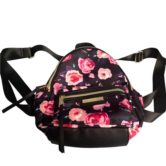 Juicy Couture Pink and Black Floral Backpack NO OFFERS!!! main image 4
